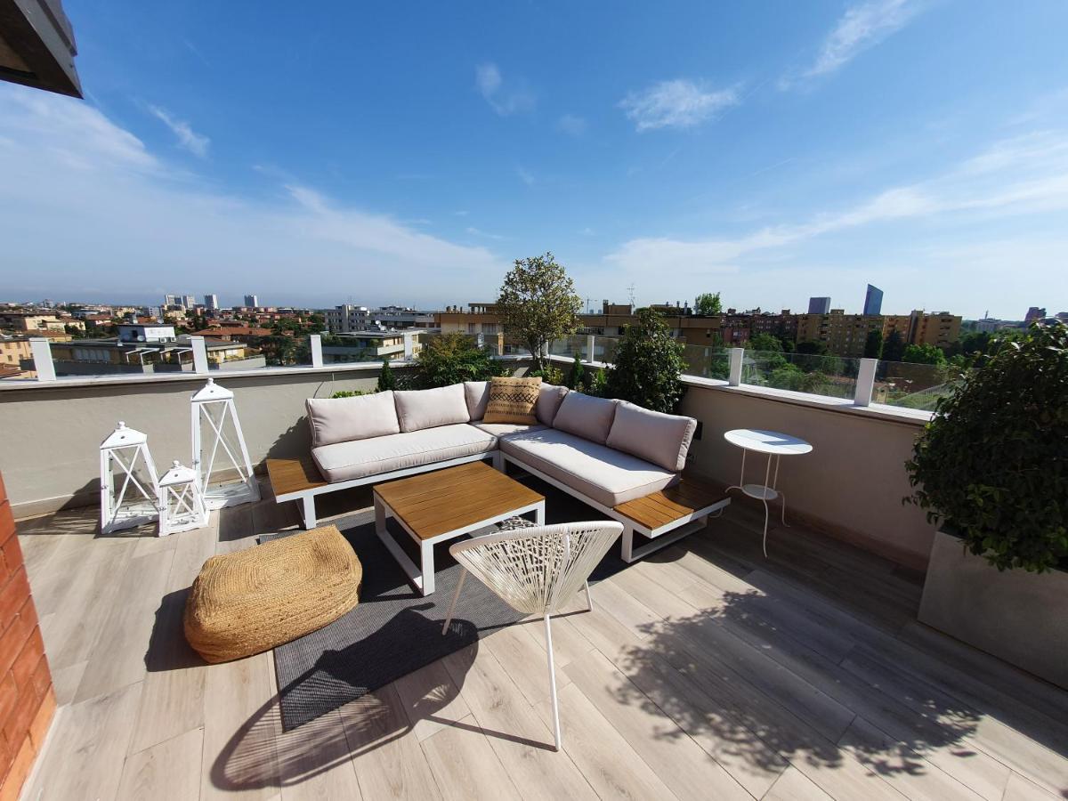 Ferienwohnung Penthouse F8 - Panoramic Terrace, View Two Towers Bologna Exterior foto